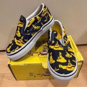 NIB Vans Beatles Toddler Slip-Ons